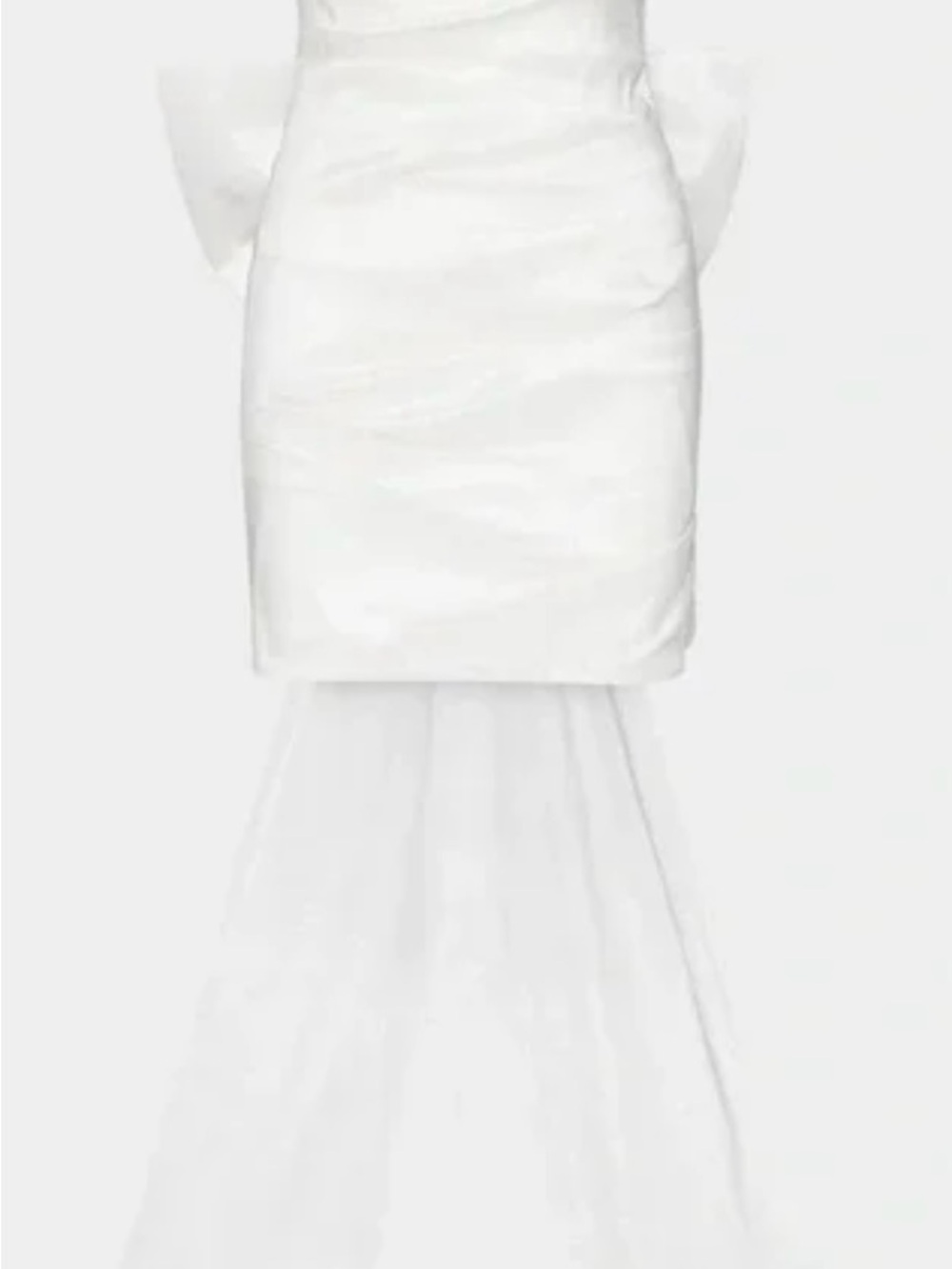 Betsey Johnson White Strapless Ruched Mini Dress - Picture 11 of 12
